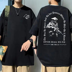 Men's Oversized Skeleton Graphic T-shirt