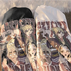 Kawaii Y2K Aesthetic Streetwear T-shirt Harajuku