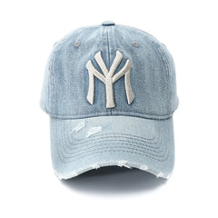 MY Washed Denim Baseball Cap