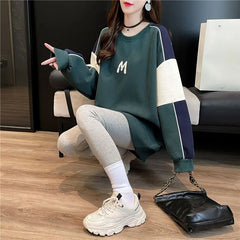 Loose Tops Pullovers Sweatshirts for Women Graphic Round Neck