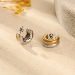 Double Layer Hoop Earrings