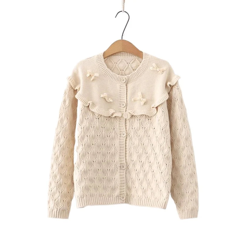 2023 Autumn Women's Floral Embroidered Cardigan: V-Neck Chic Sweater