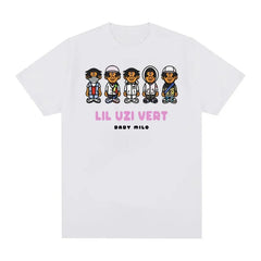 2024 Lil Uzi Vert Graphic Tee Men's Cotton Streetwear