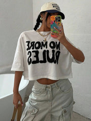 No More Rules Crop T-Shirt