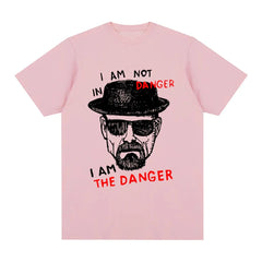 Breaking Bad Heisenberg Vintage T-shirt I Am The Danger Casual