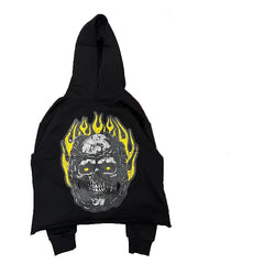 Men Long Sleeve Pullover Special Skull Head Print Streetwear