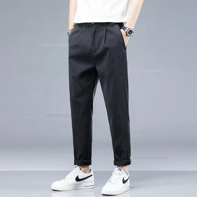 Casual Thin Fashion Ankle-length Stretch Sweatpants