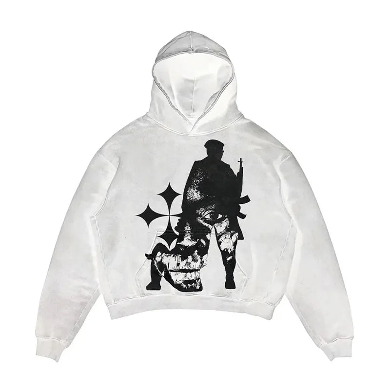 Men Punk Style Hoodies for WInter