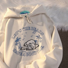 Hoodies Women Series Sweatshirt Korean Style Loose Aesthetics Pullovers