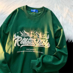 Autumn INS Vibes Stylish Round Neck Sweater for Women American Retro Edition