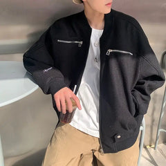 Zip in Style American Spring/Autumn Fashion Jackets for Couples Y2K Inspired