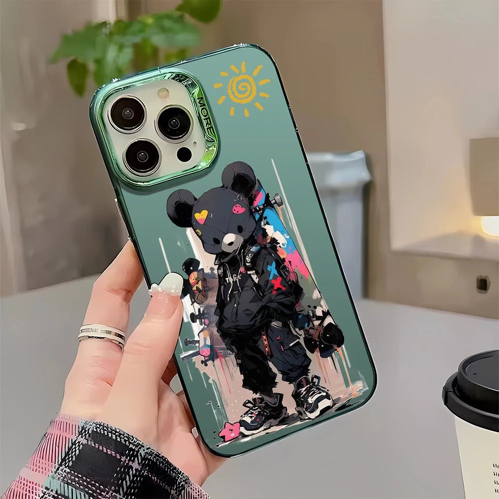 Case Cool Cartoon Fashion Skull Graffiti Color Laser Printing