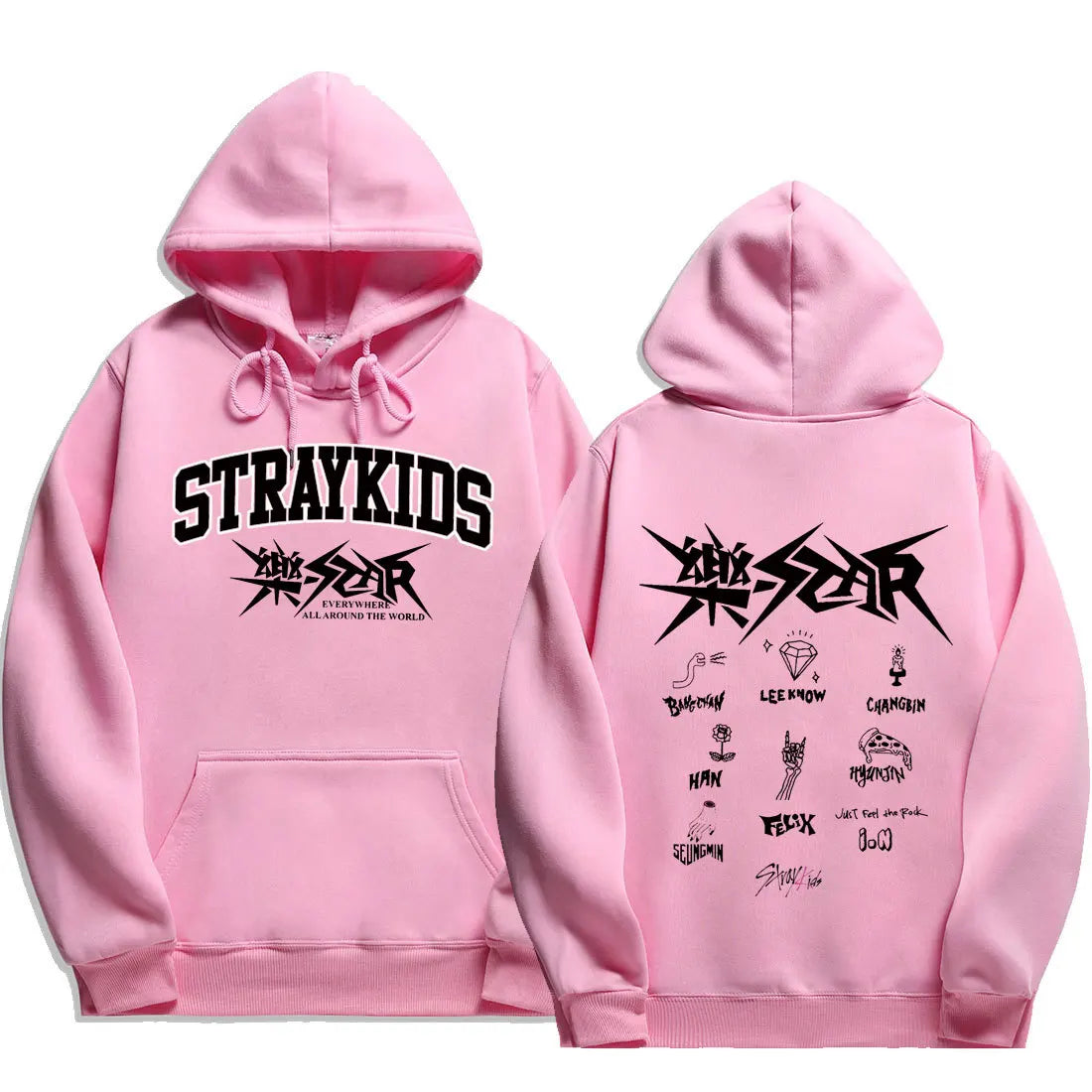 2024 Stray Kids Rock Star Hoodies Straykids Rock-Star Man Sweatshirts Kpop