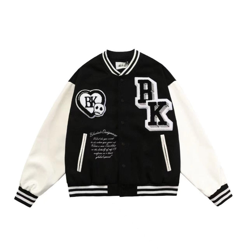 Clothing jacket American retro  loose men baseball clothing street racing