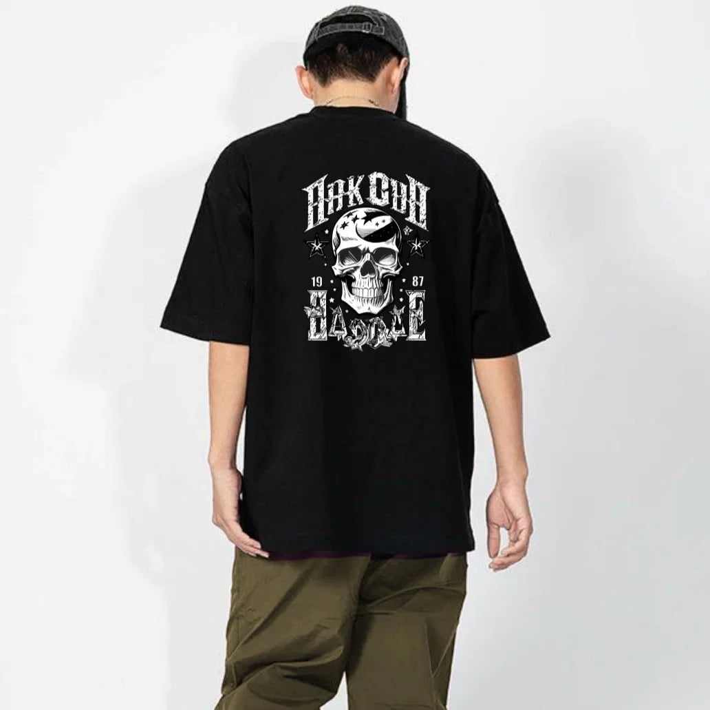 Summer Men's plus Size T-shirt Hip Hop Lette Printing Streetwear Tees