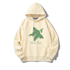 Star-YRYT Women's Vintage Hoodie Print Drawstring