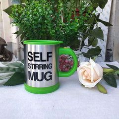 Stirring Magnetic Mug Smart Mixer Coffee Milk Mixing Stainless Steel