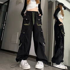 Cargo Pants High Waisted Women Pants Vintage Straight Oversized Y2K Style Fashion 2024 Winter