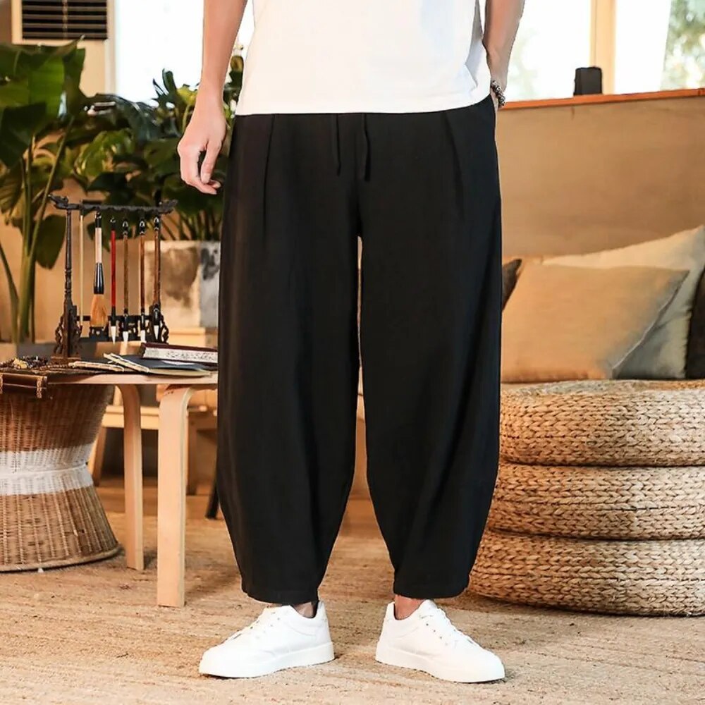 Men's Loose Solid Color Streetwear Pants