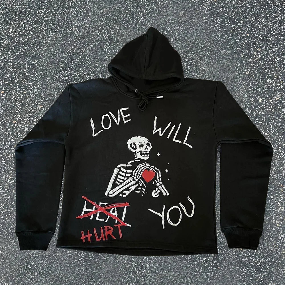 Hoodies Solid Warm Street Wear Casual Men's Loose Breathable