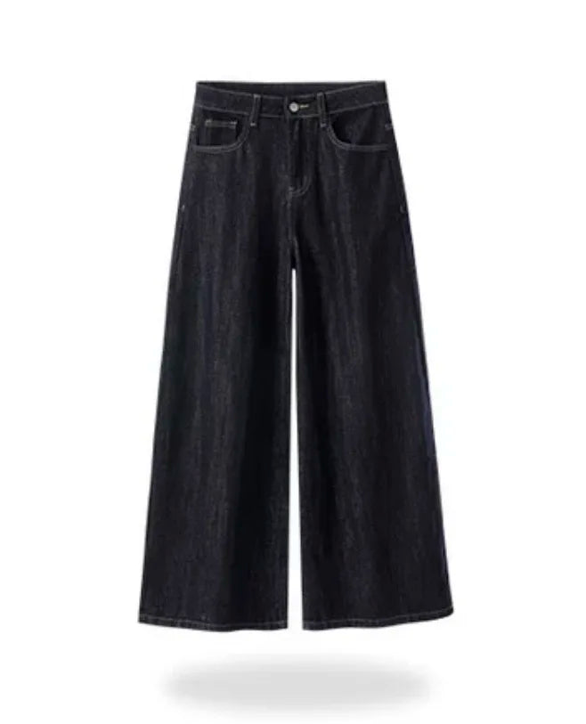 Y2K Vintage Wide Leg Jeans: Retro Baggy Denim for Women