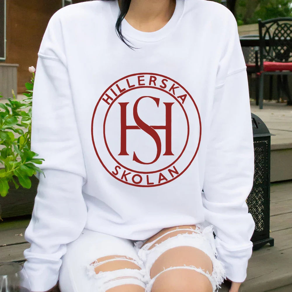 Young Royals Sweatshirt Hillerska School Logo Hillerska Skolan Crewneck
