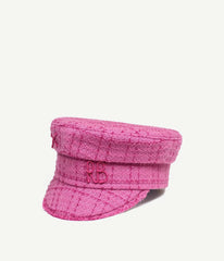 Barbie Pink Flat Top Baker Boy Hat