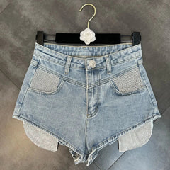 Never Put Me In Your Pocket Denim Shorts