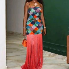 Paradise Tassel Maxi Dress