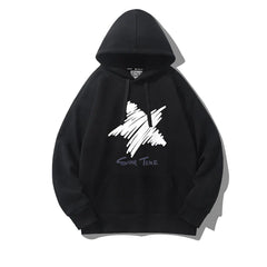 Star-YRYT Women's Vintage Hoodie Print Drawstring