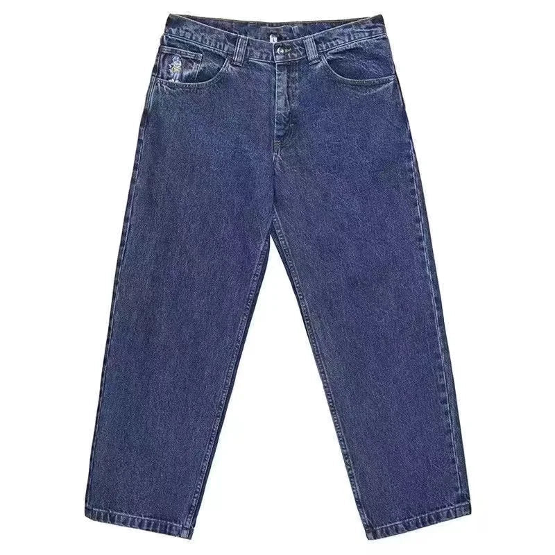 Streetwear Style: Y2K Denim Jeans for a Laid-Back Look