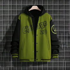 Stay Warm in Style High Street Youth Men's Baseball Coat for Spring/Autumn
