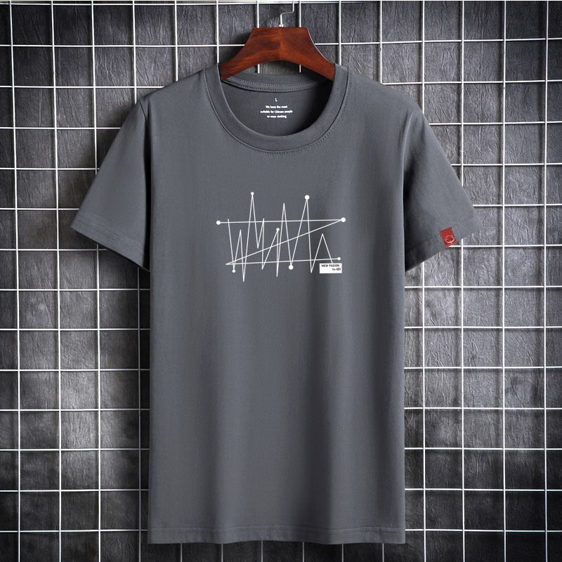 Mens Shirts Casual Short Sleeve Clothes High Quality Printed Cotton