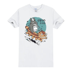 men's street personality round neck Japanese small fresh T-shirt
