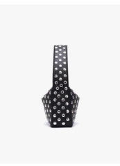 Got It Secured Black Studded Handbag
