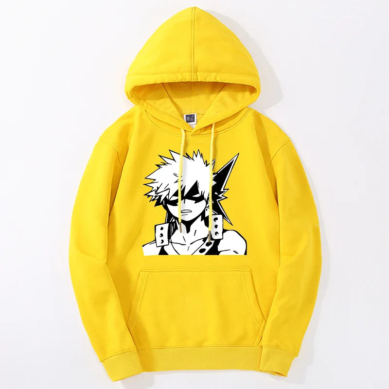 2024 My Hero Academia Men's Hoodie Anime Streetwear