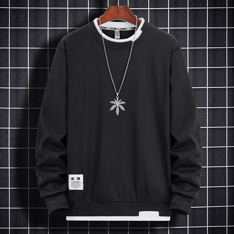 Mens Hoodies Sweatshirt Tops Casual Pullover