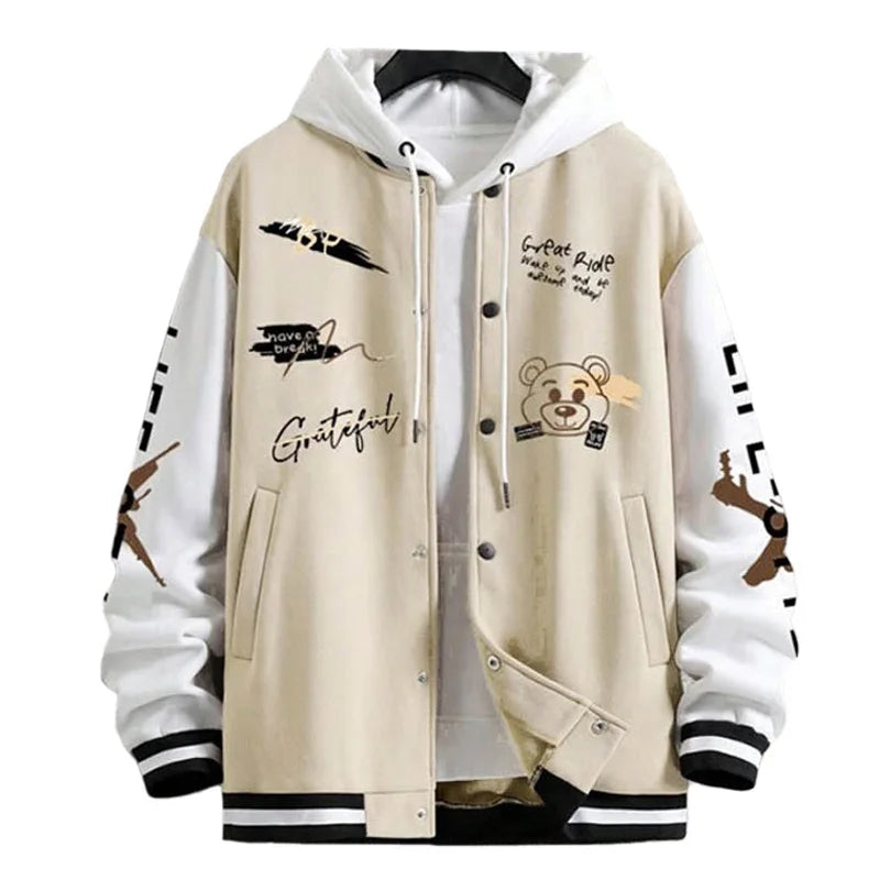 Men's Jackets Coats Spring Autumn Casual Long Sleeve Baseball Jacket