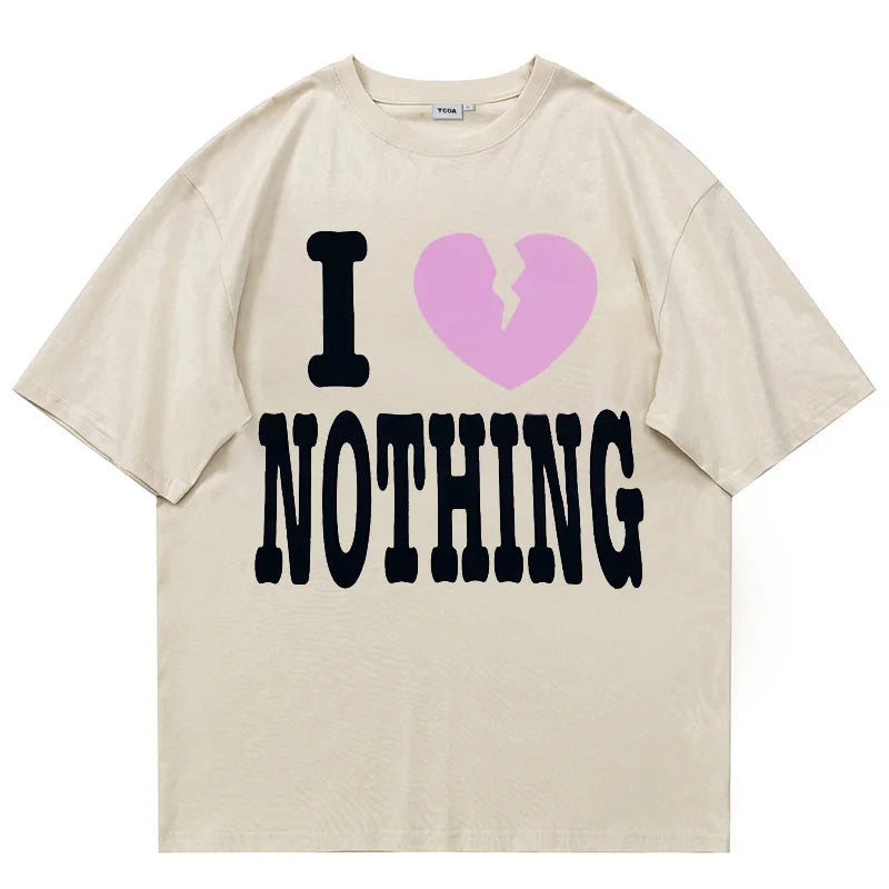 Men T-Shirt Y2K Streetwear Tops Casual