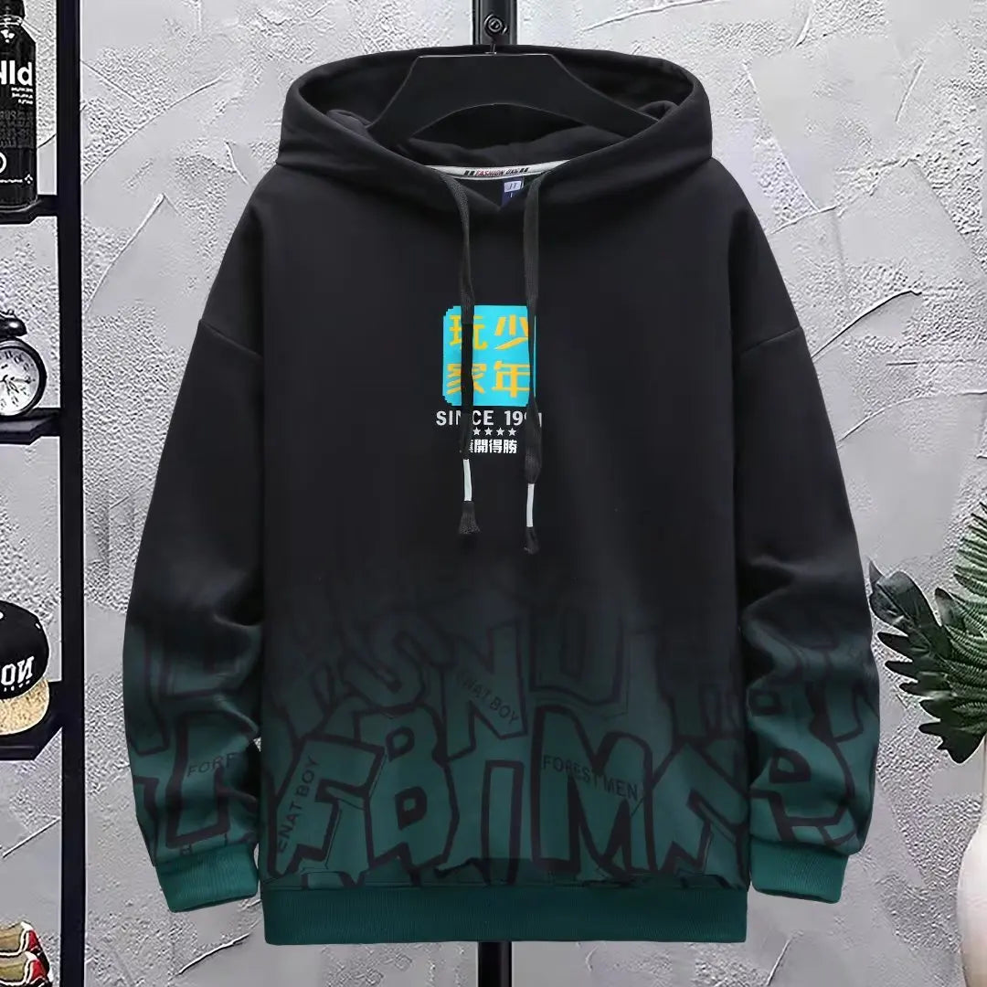 Japan Cool Hoodie: High-Quality Harajuku Men Sweatshirt for Winter