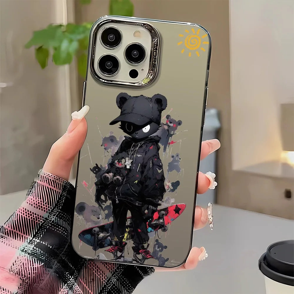Case Cool Cartoon Fashion Skull Graffiti Color Laser Printing