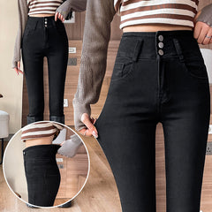 2023 Spring New High Waist Skinny Jeans Fashionable Women's Slim Stretch