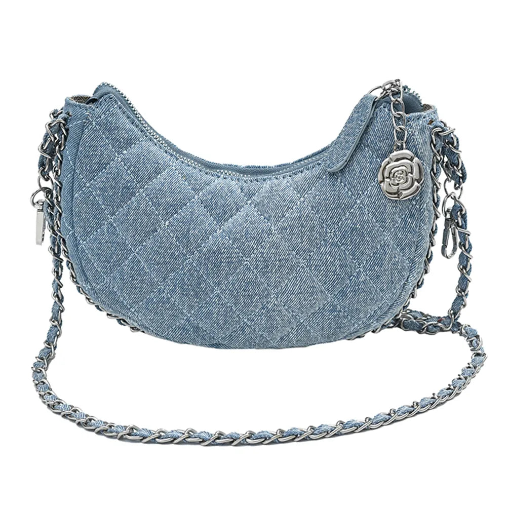 About The Drama Denim Mini Purse