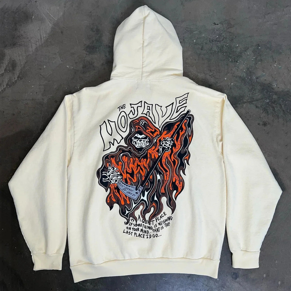 Skull Print Hip Hop Hoodie Men's