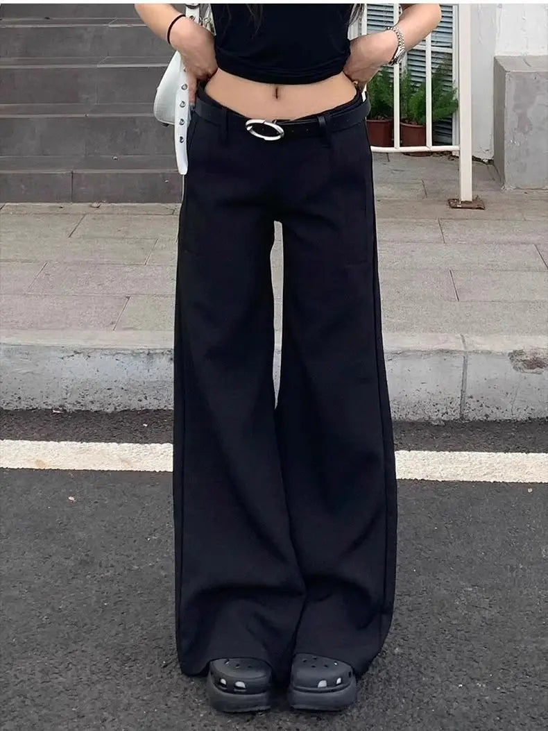 Y2K Vintage Wide Leg: Grunge Pants Women Summer 2024 Casual Fashion