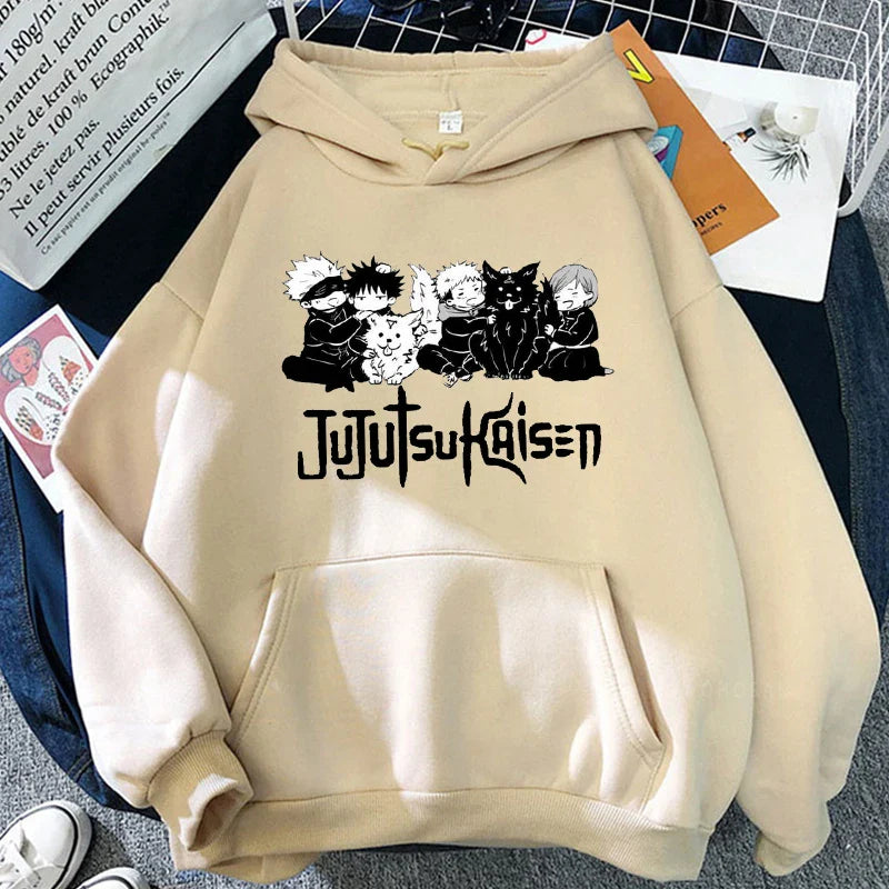 2023 Anime Fashion Gojo Satoru Graphic Hoodie Jujutsu Kaisen Plus Size Sweatshirt for Winter