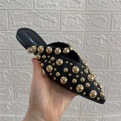That's All I Got Studded Punk Slippers