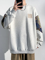 Men Bear Graphic Print Pullovers