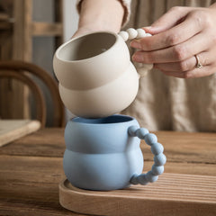 Ceramic Mug Cute Aesthetic Nordic Coffee Milk Cup Caneca Taza Xicara