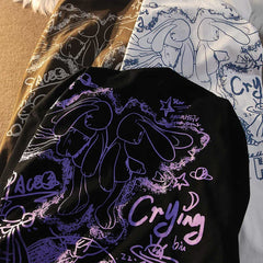 Men's T-shirt Retro Graffiti Punk Funny T Shirt Girls Summer Print Short
